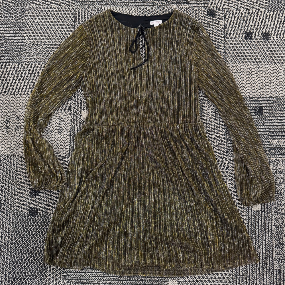 Xhilaration Metallic Striped dress